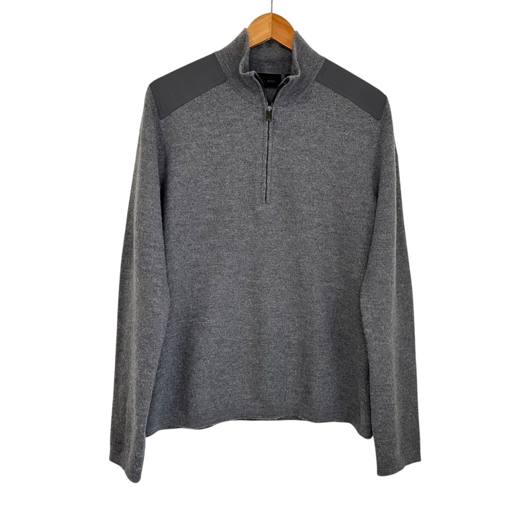 KJUS Mens Aspen Midlayer Half Zip Sweater Sz 48/Small Gray Golf